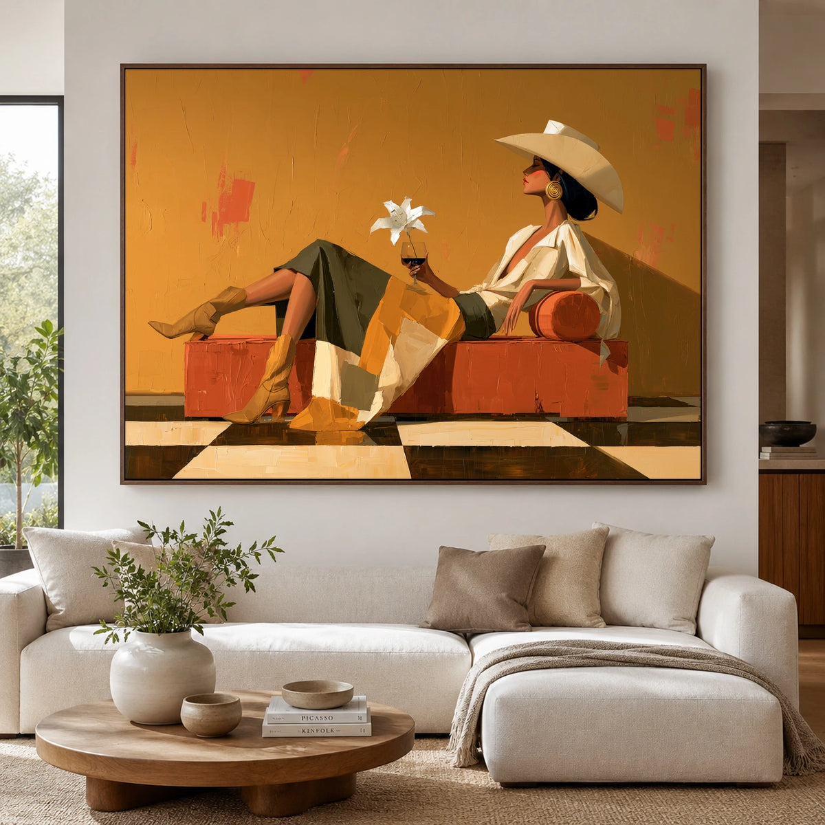 A Daisy Between Hours — artwork in an interior setting 4