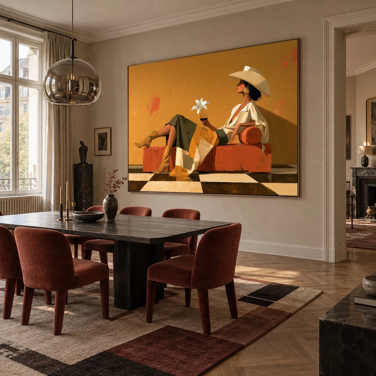 A Daisy Between Hours — artwork in an interior setting 5