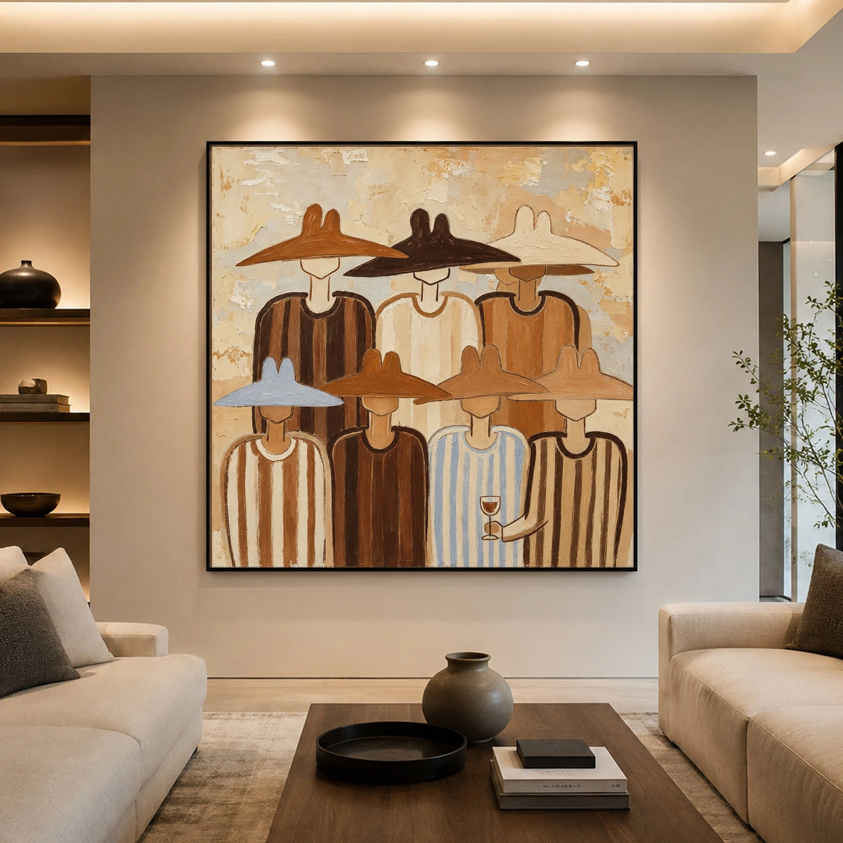 A Gathering of Brims — artwork in an interior setting 3