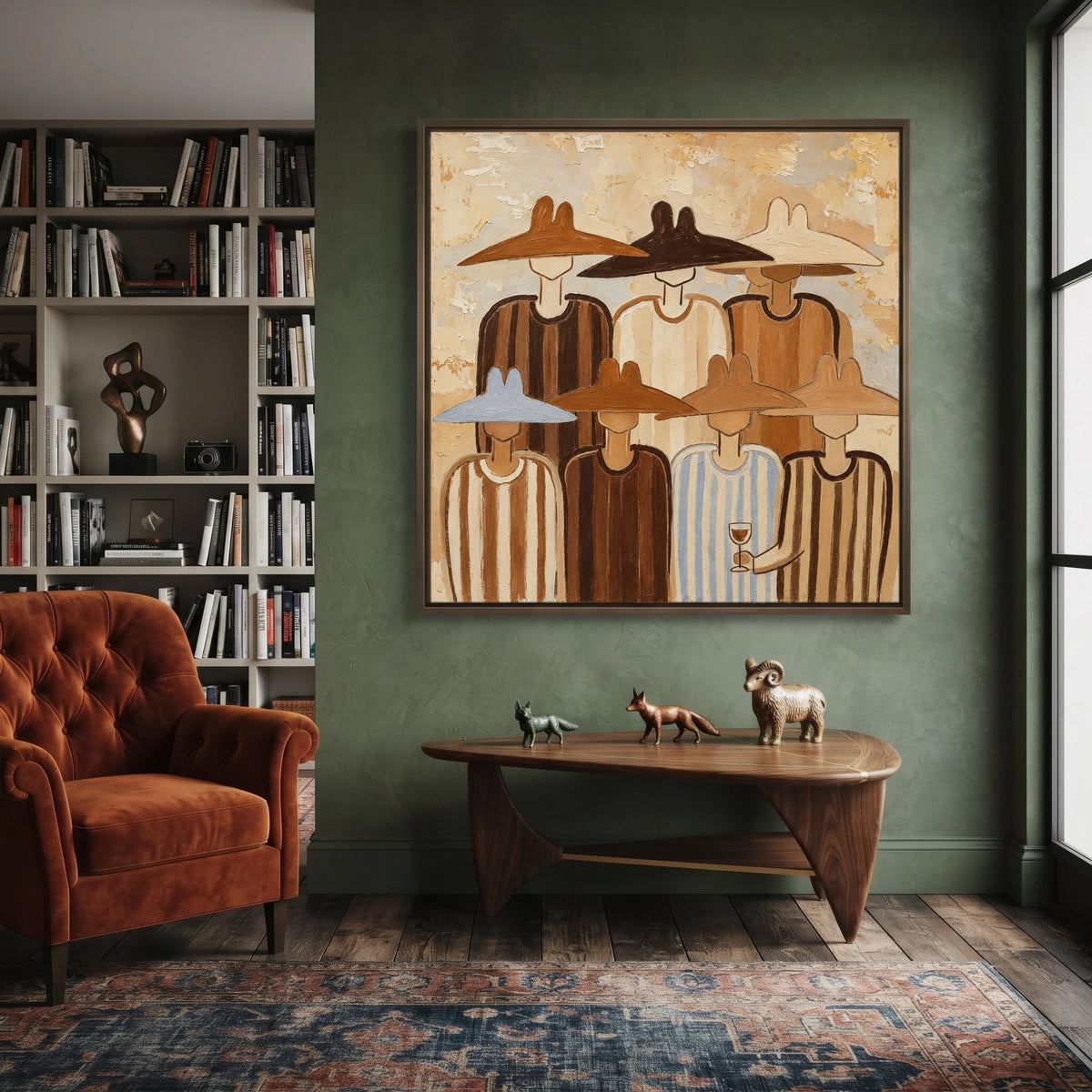 A Gathering of Brims — artwork in an interior setting 5