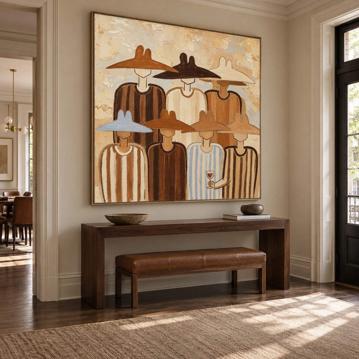 A Gathering of Brims — artwork in an interior setting 6