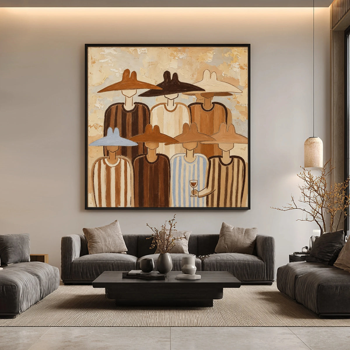 A Gathering of Brims — artwork in an interior setting 8