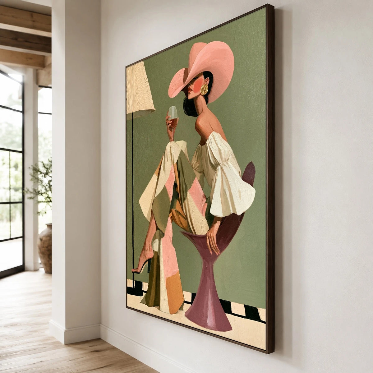 A Glass of Poise — side view of the artwork