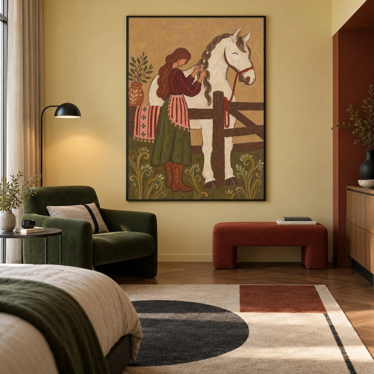 A Greeting at Sundown — artwork in an interior setting 4