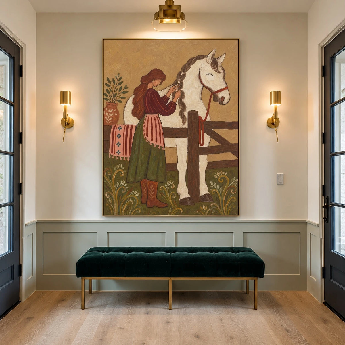 A Greeting at Sundown — artwork in an interior setting 6