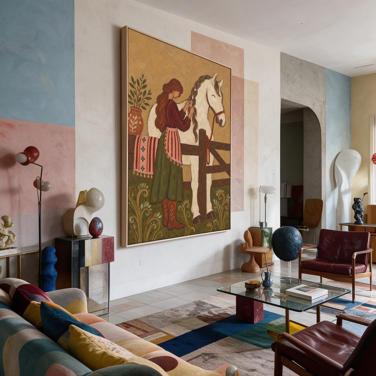 A Greeting at Sundown — artwork in an interior setting 8