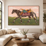 A Horseback Holiday — front view in a living space