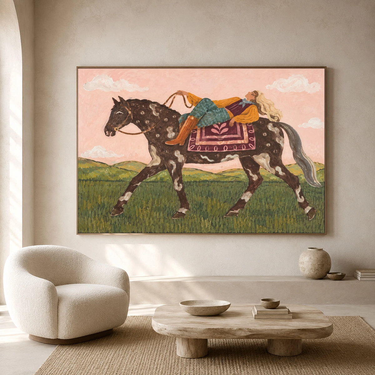 A Horseback Holiday — artwork in an interior setting 3