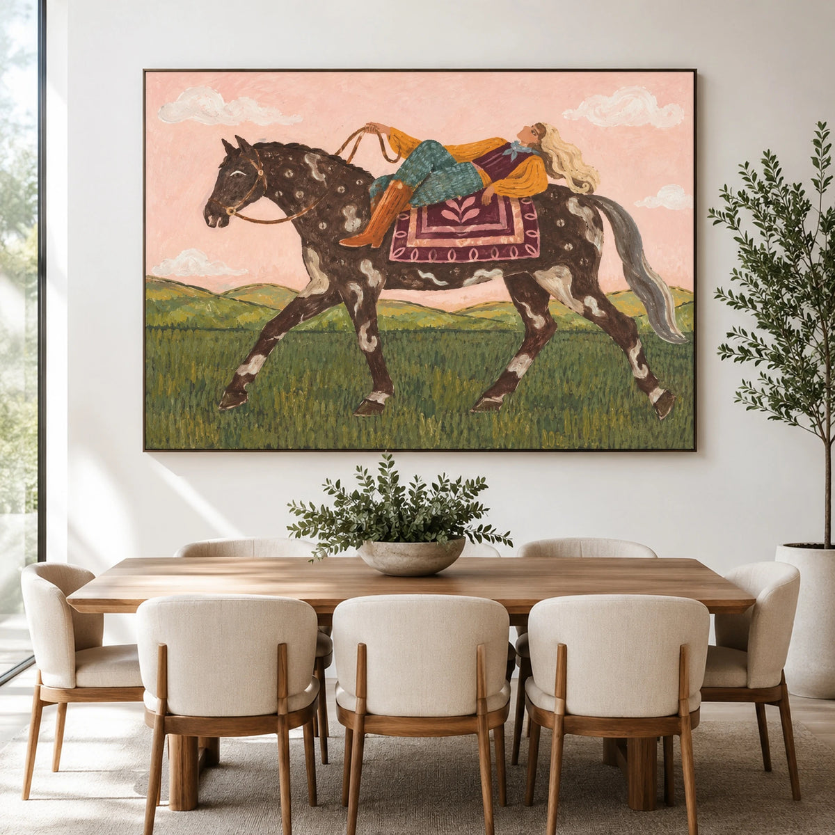 A Horseback Holiday — artwork in an interior setting 4