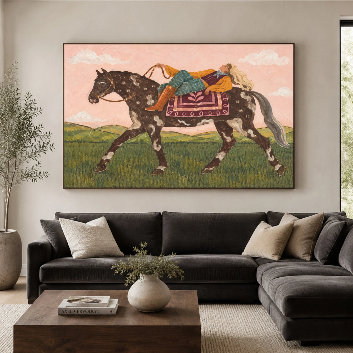 A Horseback Holiday — artwork in an interior setting 5