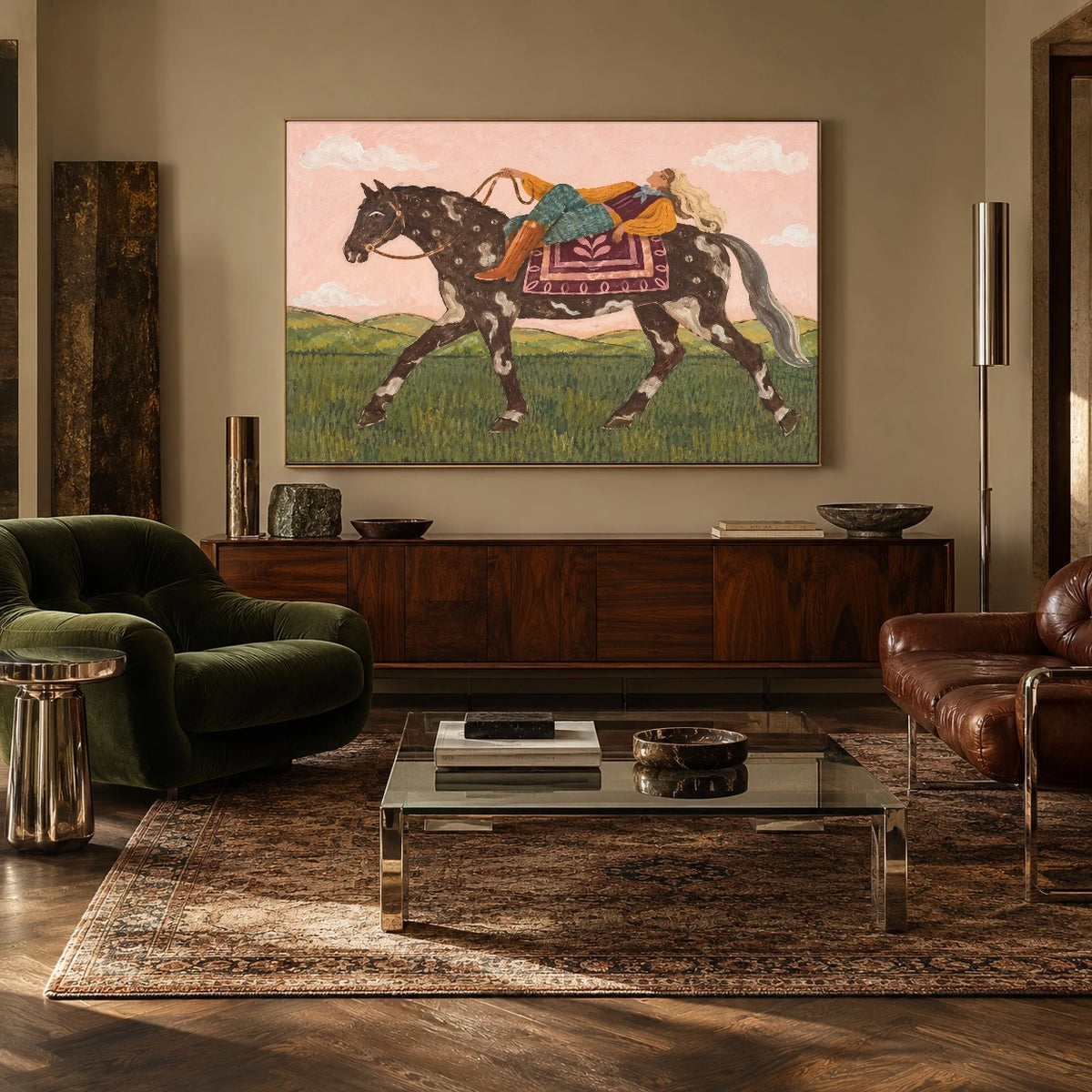 A Horseback Holiday — artwork in an interior setting 7
