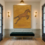 A Leap in Ochre — artwork in an interior setting 6