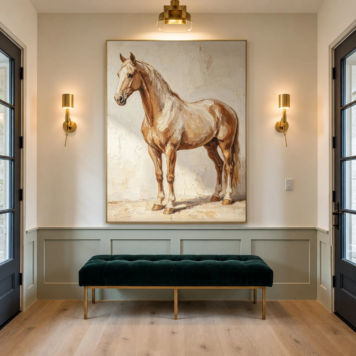 A Palomino at Rest — artwork in an interior setting 6