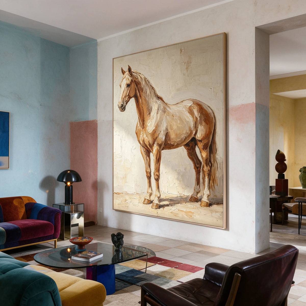 A Palomino at Rest — artwork in an interior setting 8