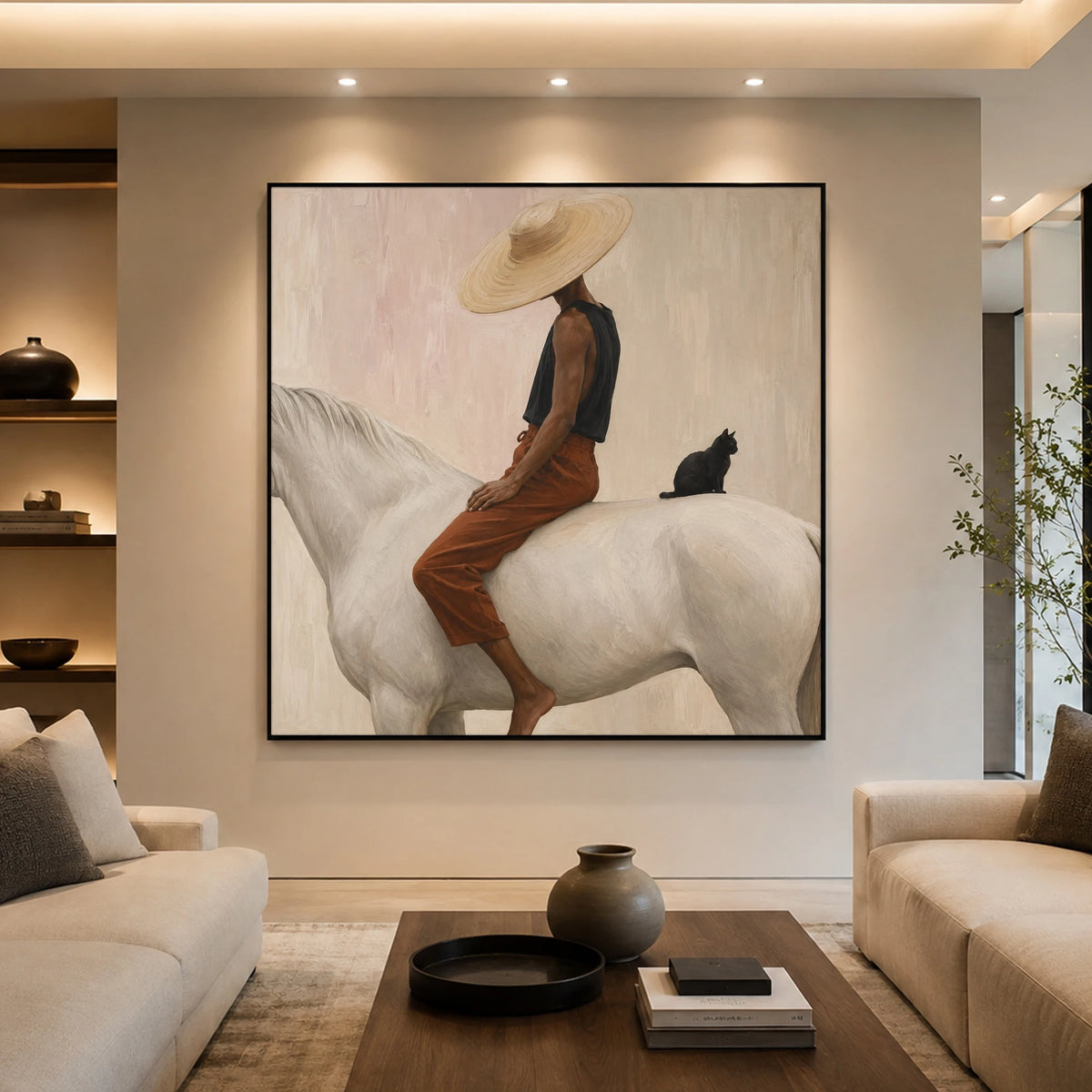 A Passenger Behind — front view in a living space