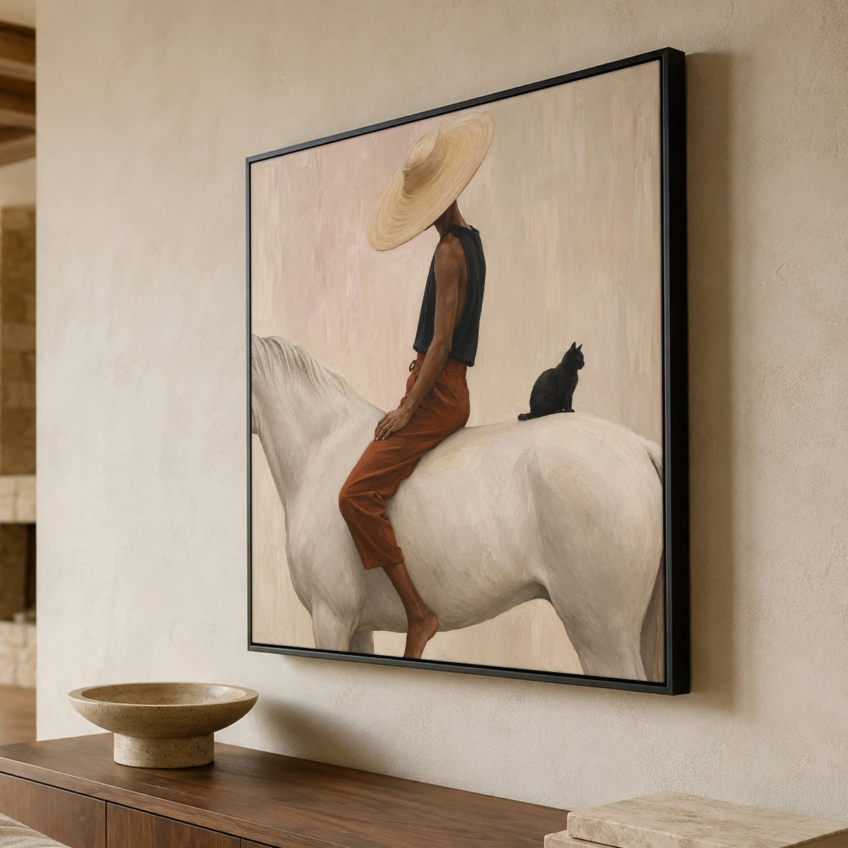 A Passenger Behind — side view of the artwork