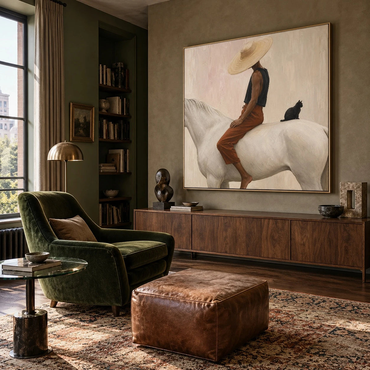A Passenger Behind — artwork in an interior setting 7