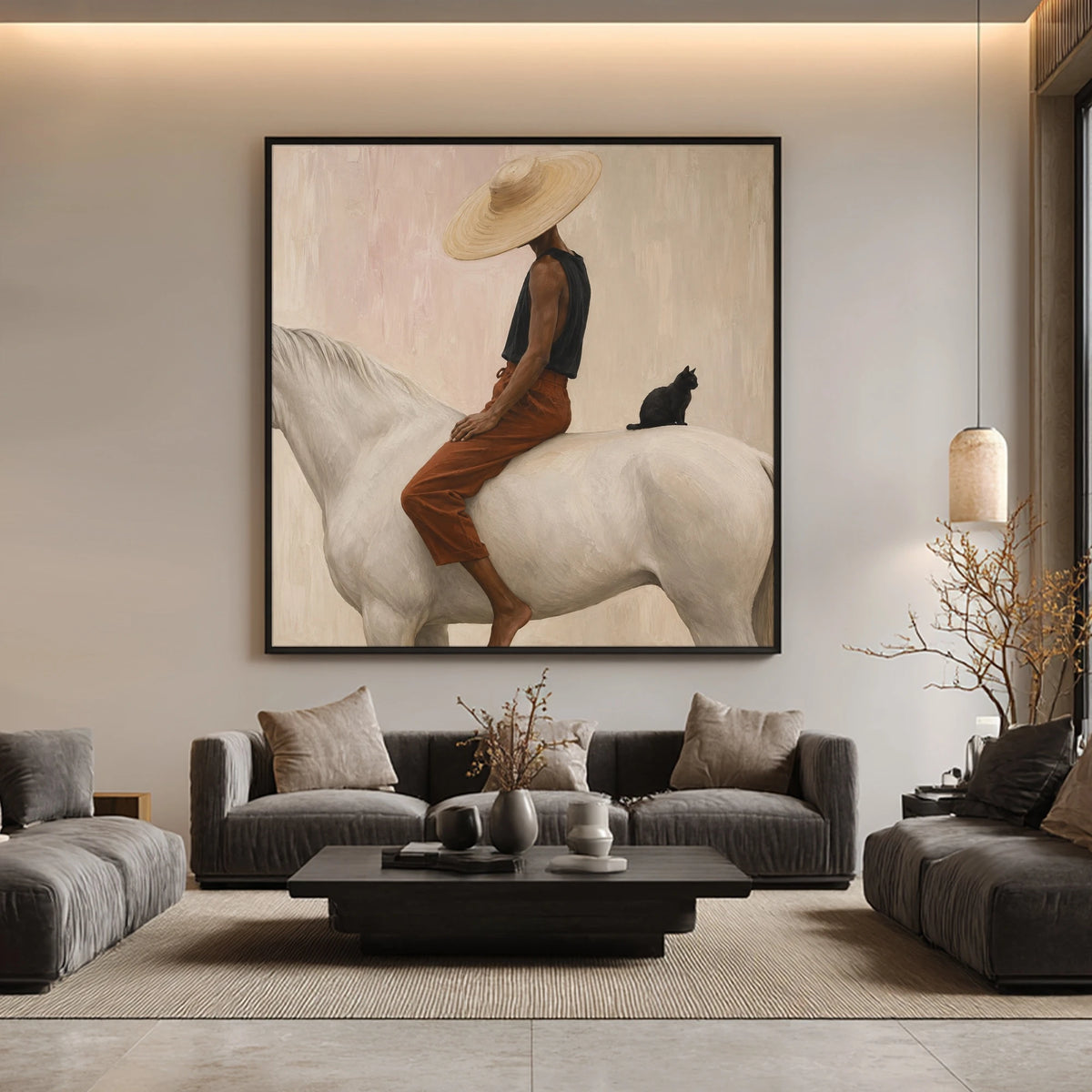 A Passenger Behind — artwork in an interior setting 8