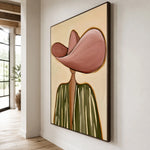 A Rosewide Brim — side view of the artwork