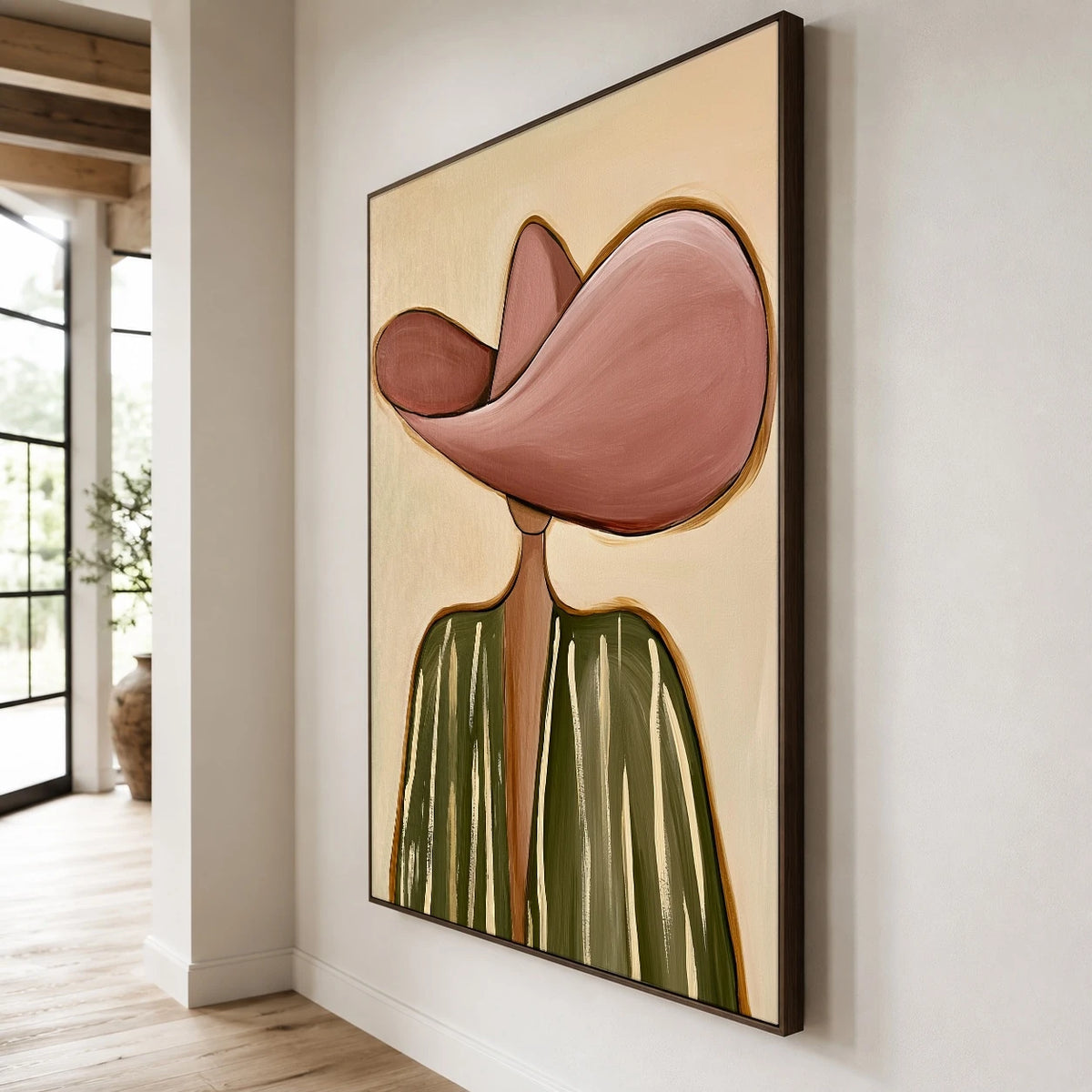 A Rosewide Brim — side view of the artwork