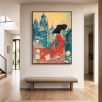 A Scarlet City Stroll — artwork in an interior setting 3