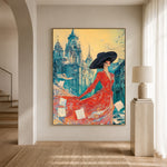A Scarlet City Stroll — artwork in an interior setting 5