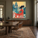 A Scarlet City Stroll — artwork in an interior setting 8