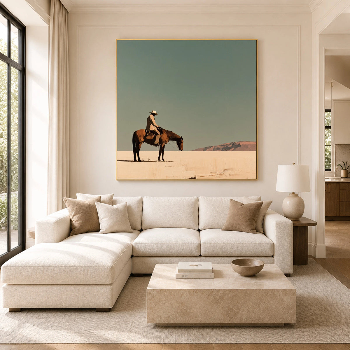 A Sky of Sage — front view in a living space