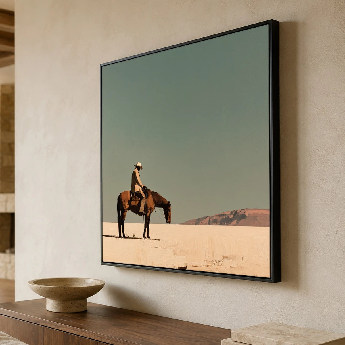 A Sky of Sage — side view of the artwork