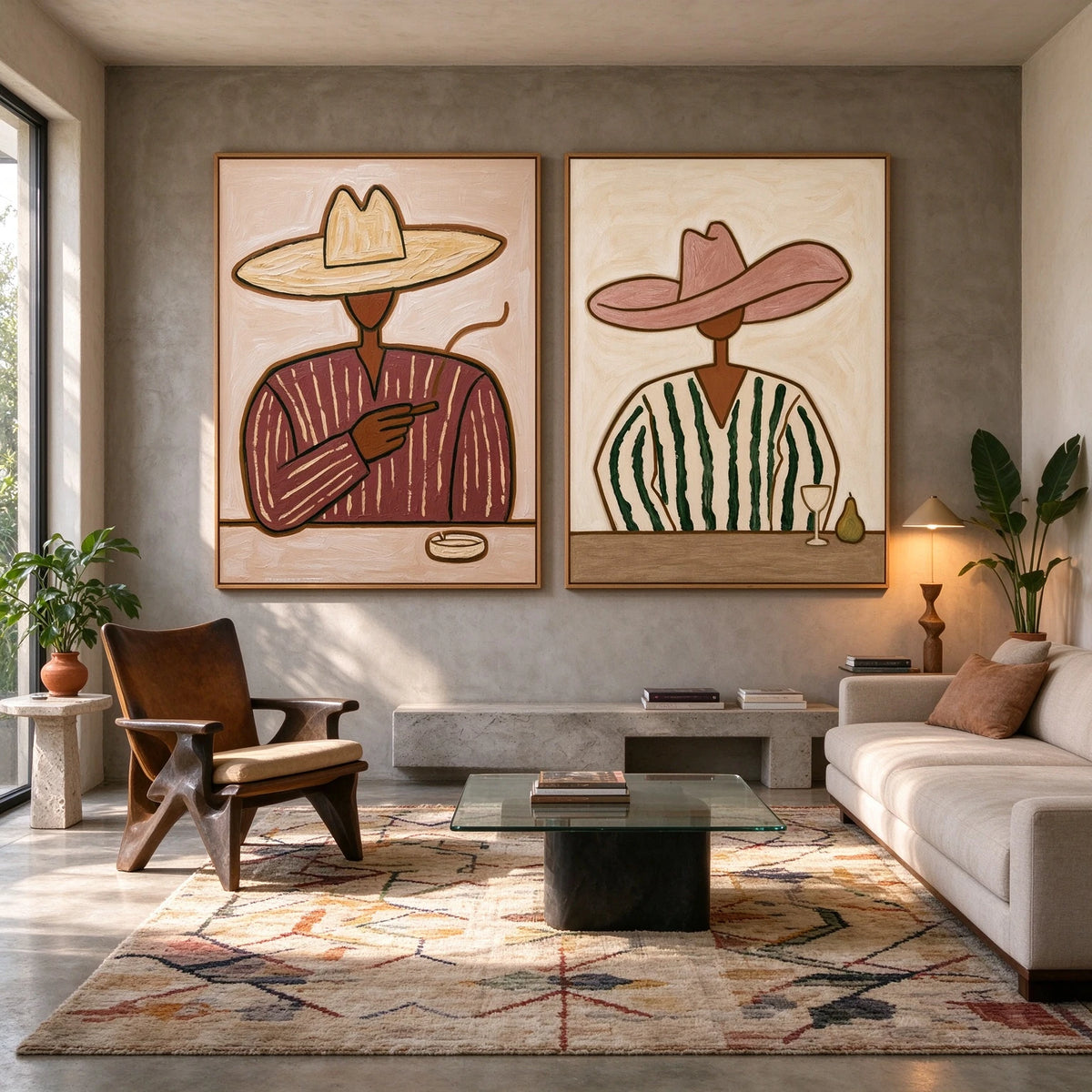 A Slow Western Evening — side view of the artwork