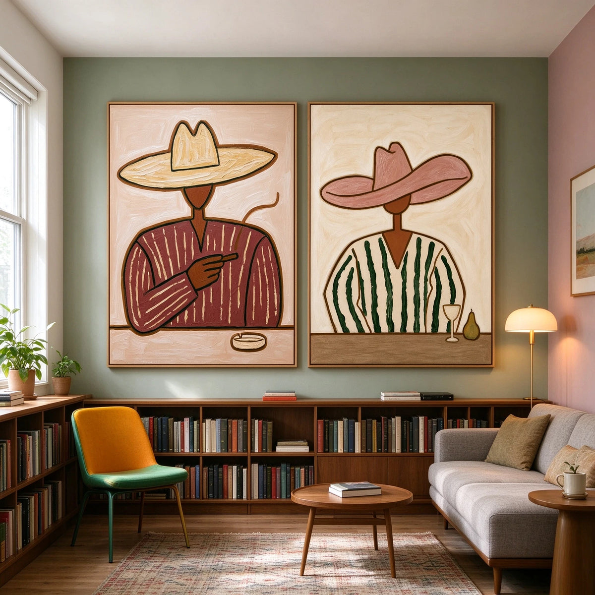 A Slow Western Evening — artwork in an interior setting 5