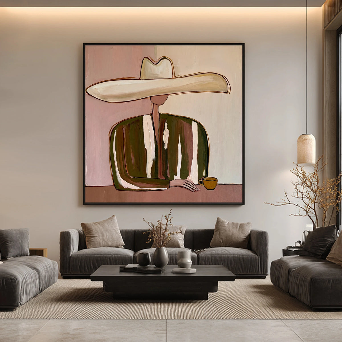 A Small Golden Cup — artwork in an interior setting 8