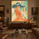 A Sweep of Azure — front view in a living space