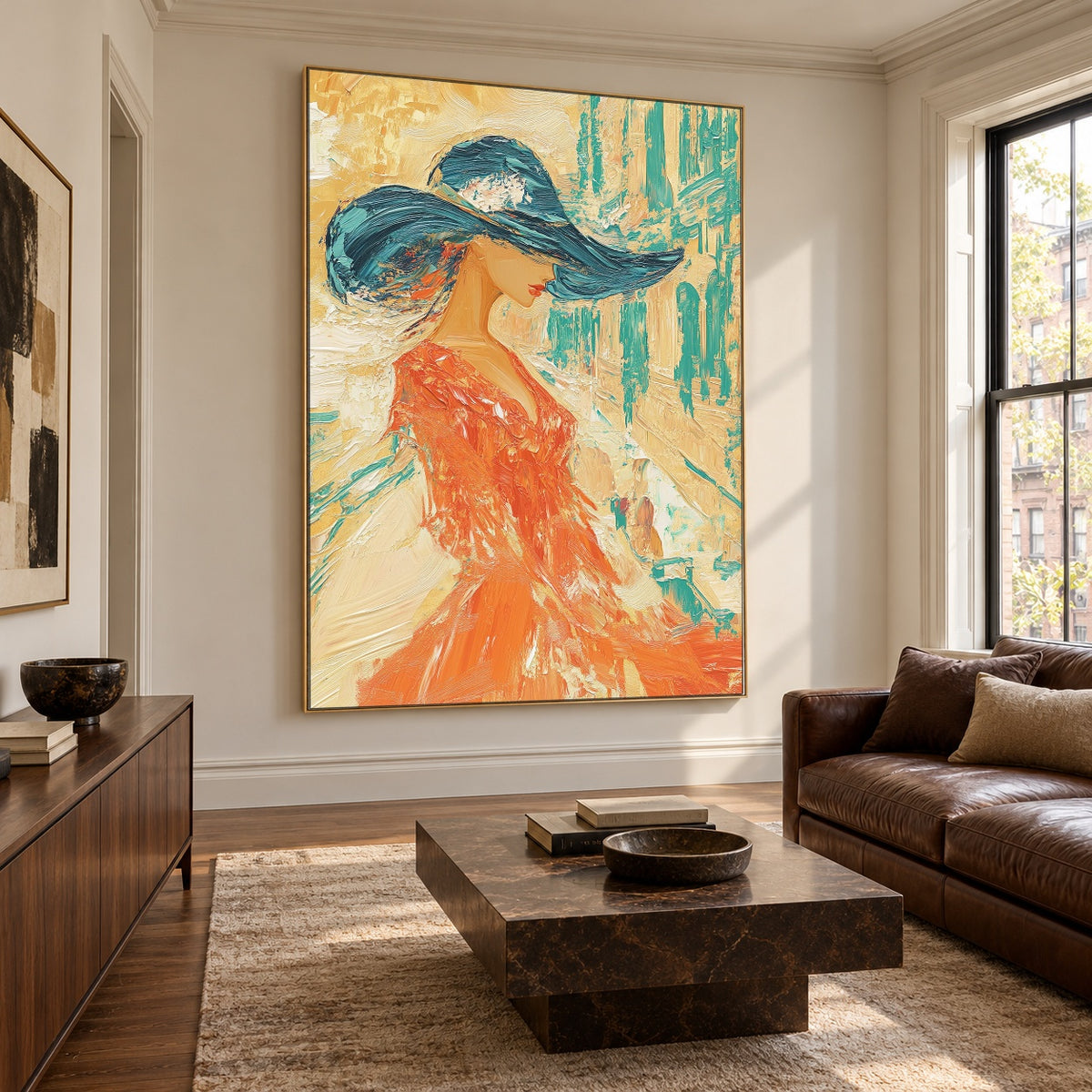 A Sweep of Azure — side view of the artwork