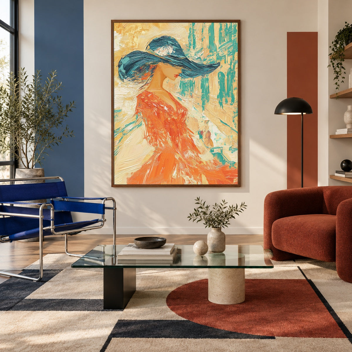 A Sweep of Azure — artwork in an interior setting 4