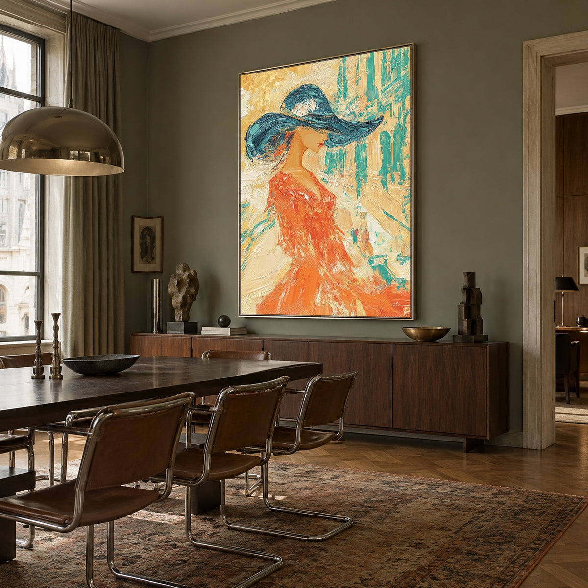 A Sweep of Azure — artwork in an interior setting 7