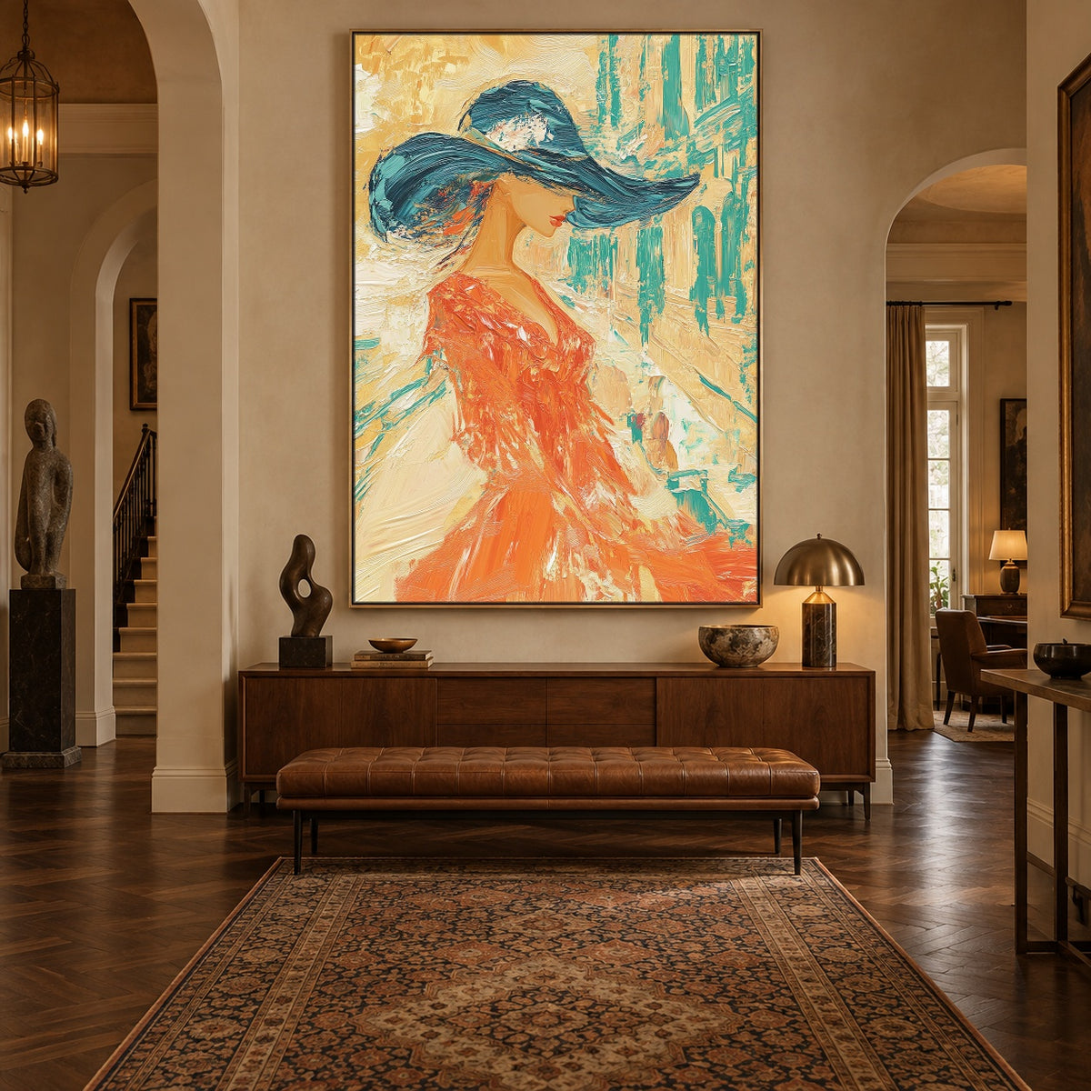 A Sweep of Azure — artwork in an interior setting 8
