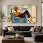 A Toast in Teal — artwork in an interior setting 5