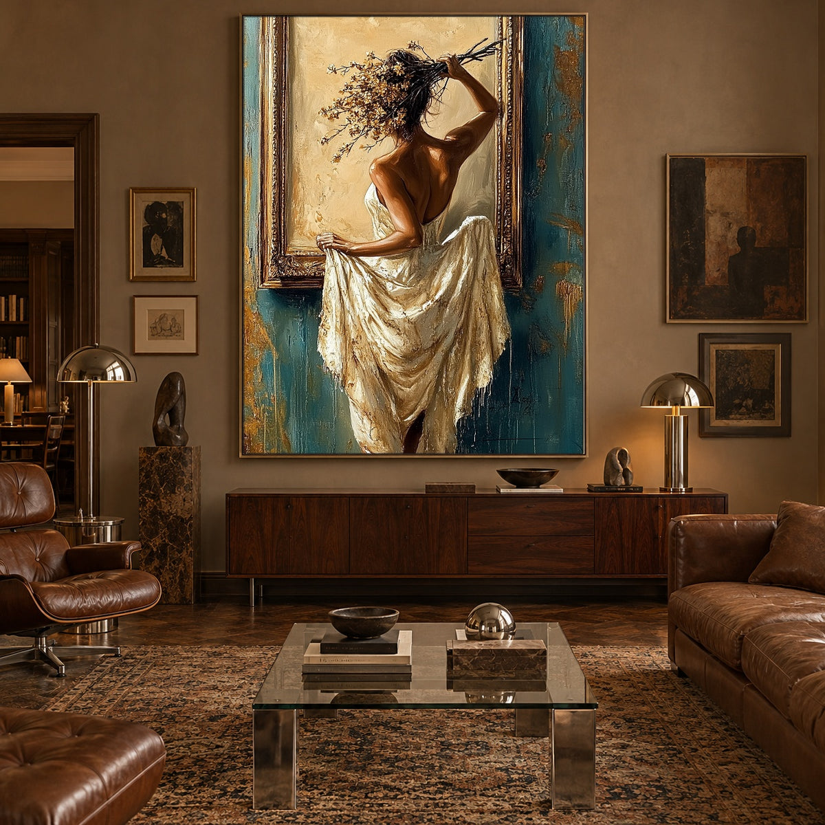 A Turn Toward Gold — front view in a living space