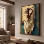 A Turn Toward Gold — side view of the artwork