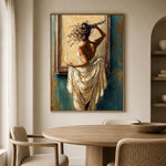 A Turn Toward Gold — artwork in an interior setting 3