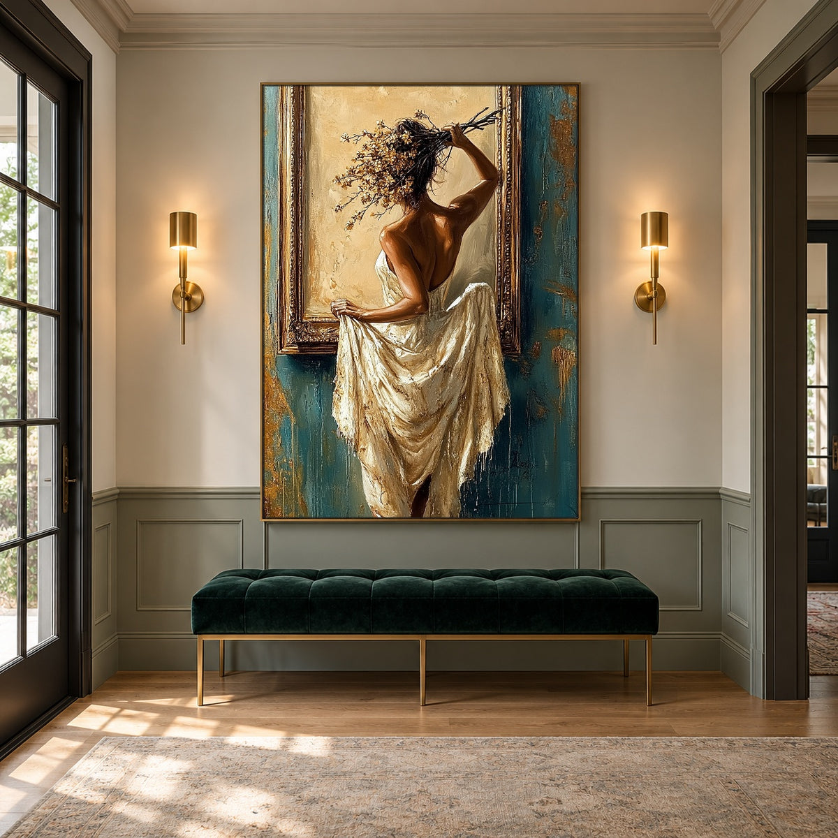 A Turn Toward Gold — artwork in an interior setting 5