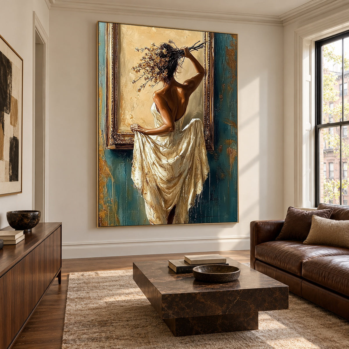 A Turn Toward Gold — artwork in an interior setting 6