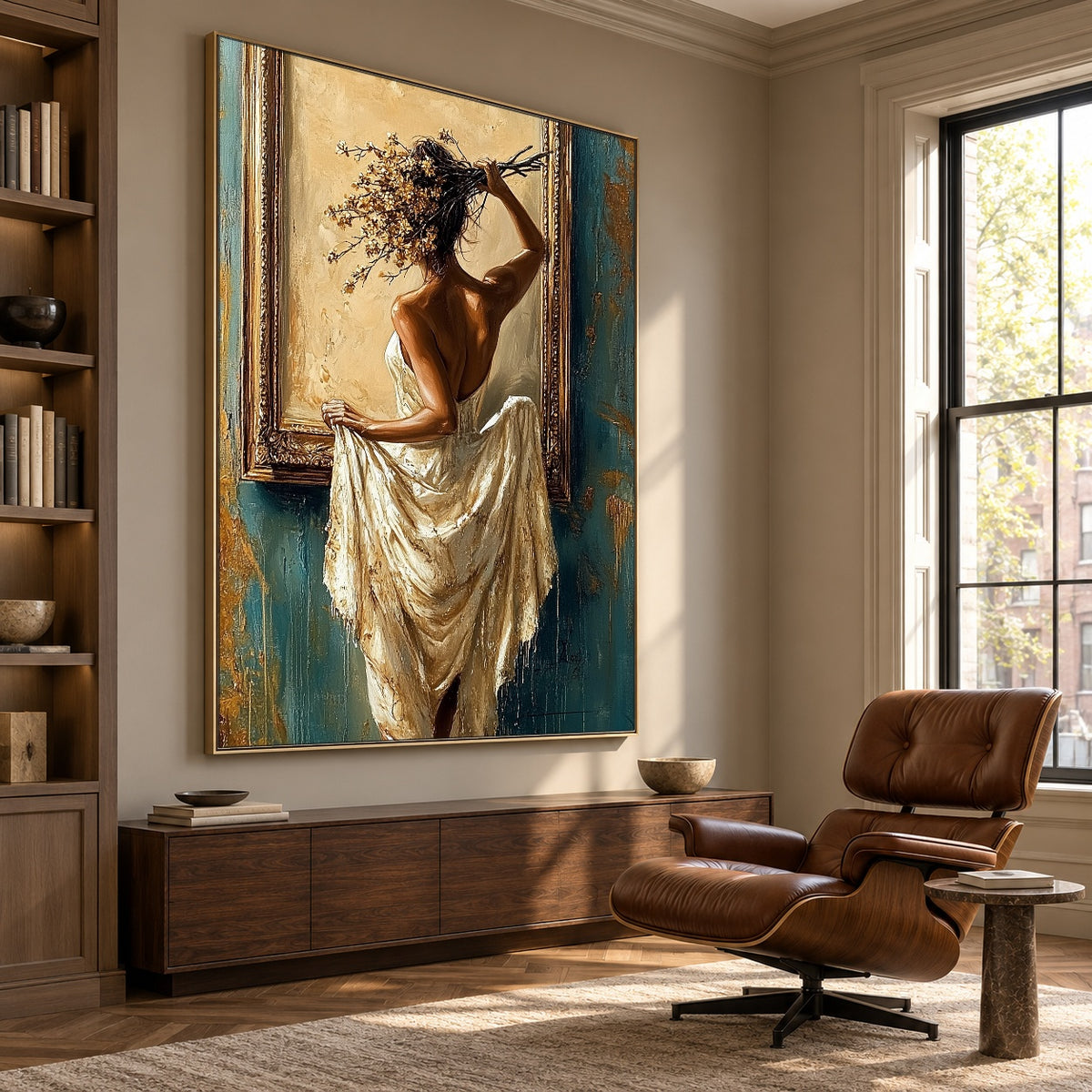 A Turn Toward Gold — artwork in an interior setting 7