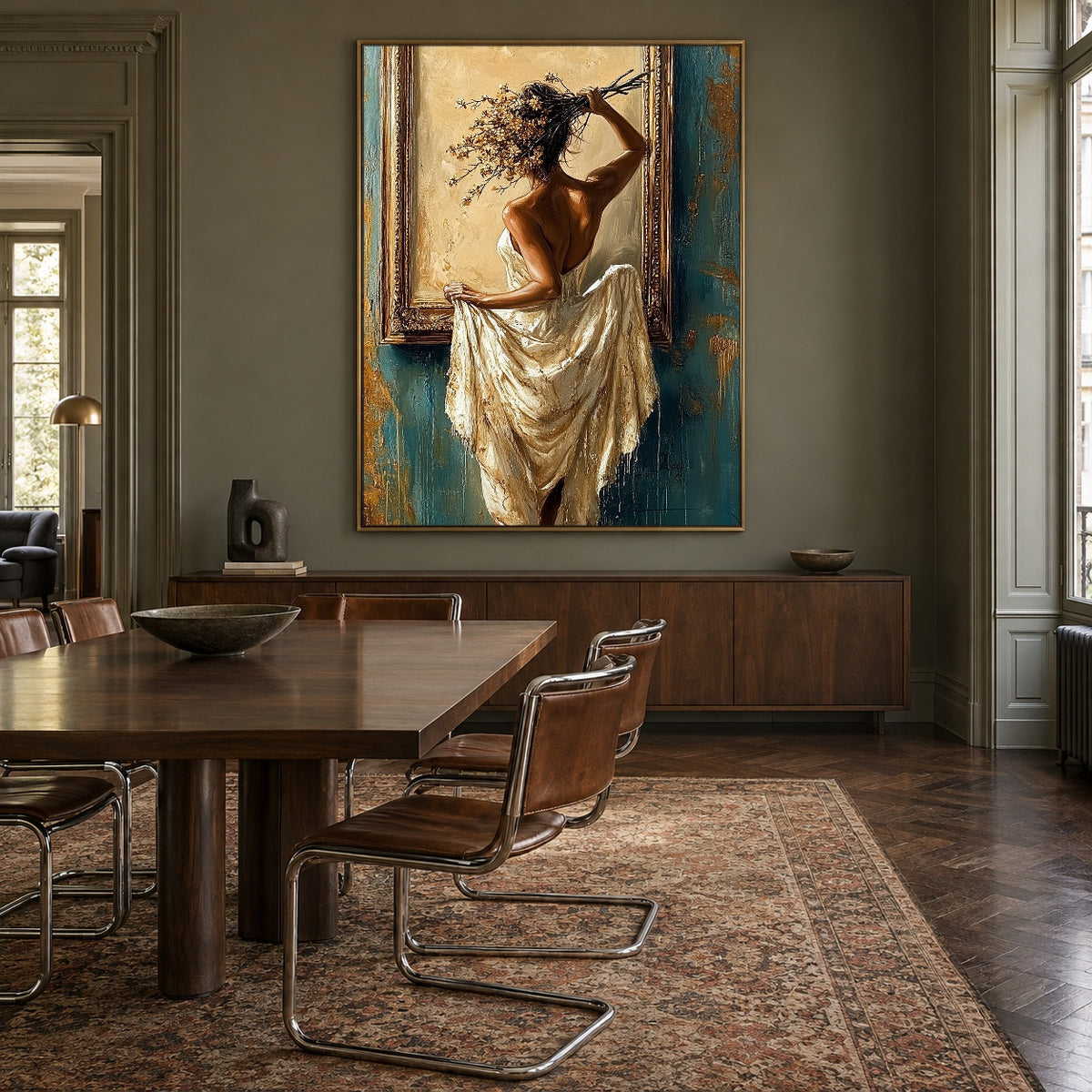 A Turn Toward Gold — artwork in an interior setting 8