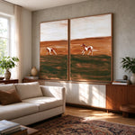 Across a Shared Prairie — side view of the artwork
