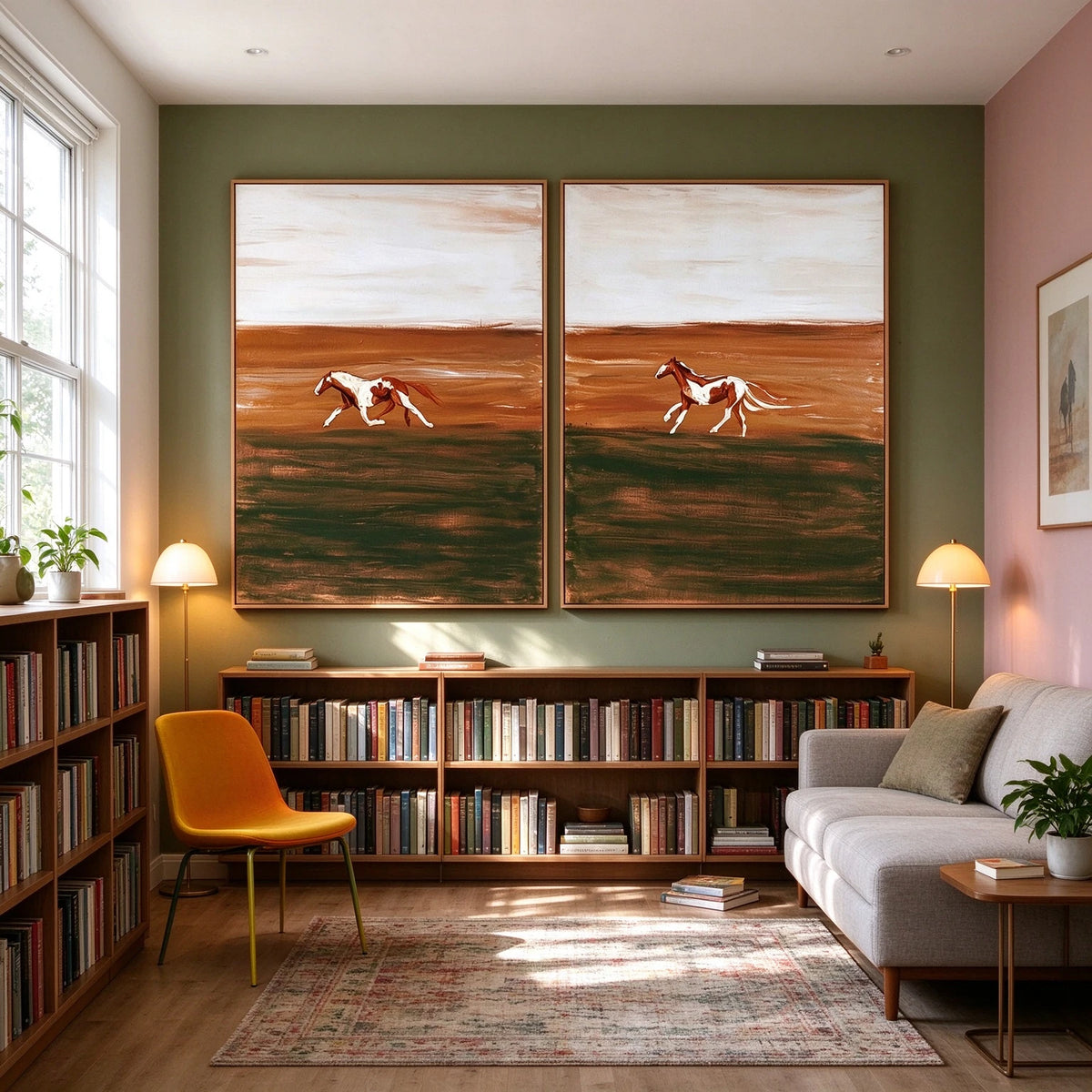 Across a Shared Prairie — artwork in an interior setting 5