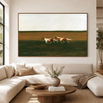 Across the Green Plain — front view in a living space
