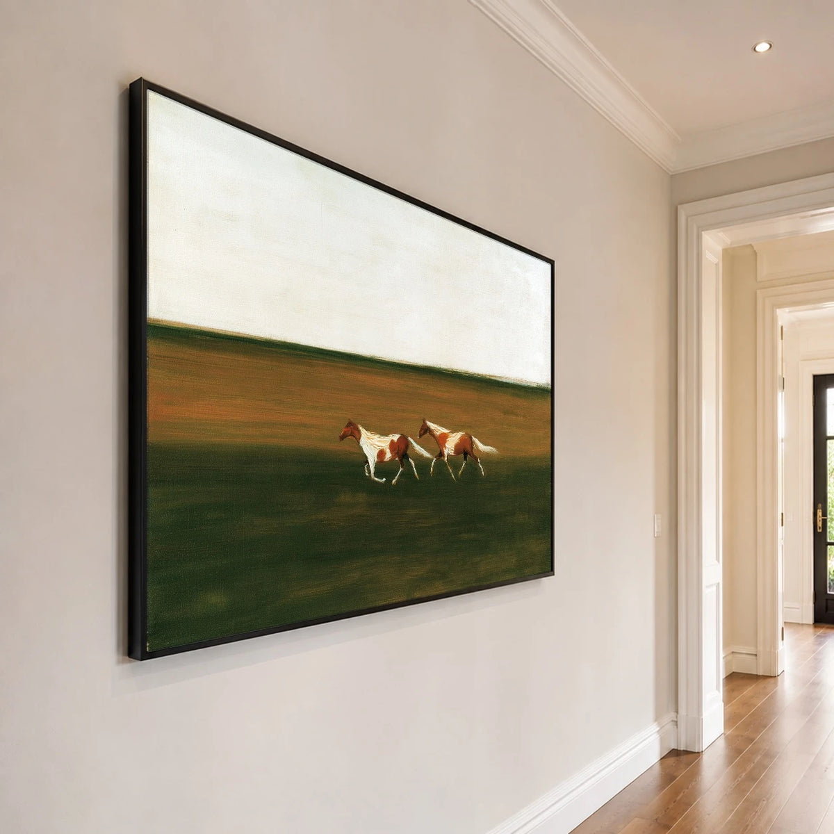 Across the Green Plain — side view of the artwork