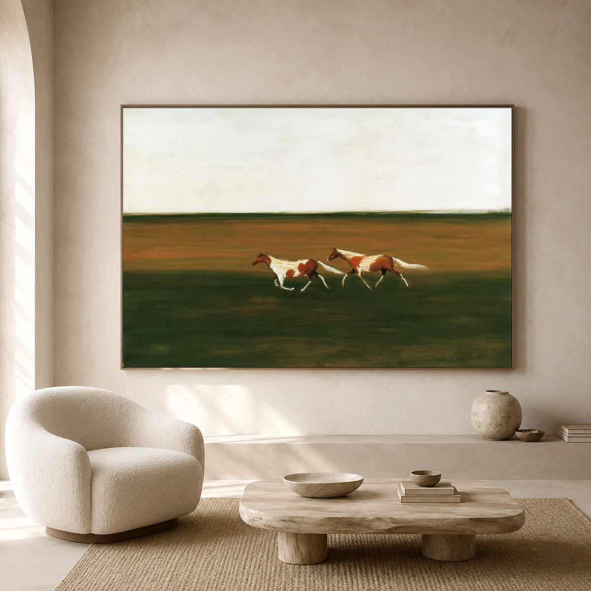 Across the Green Plain — artwork in an interior setting 3